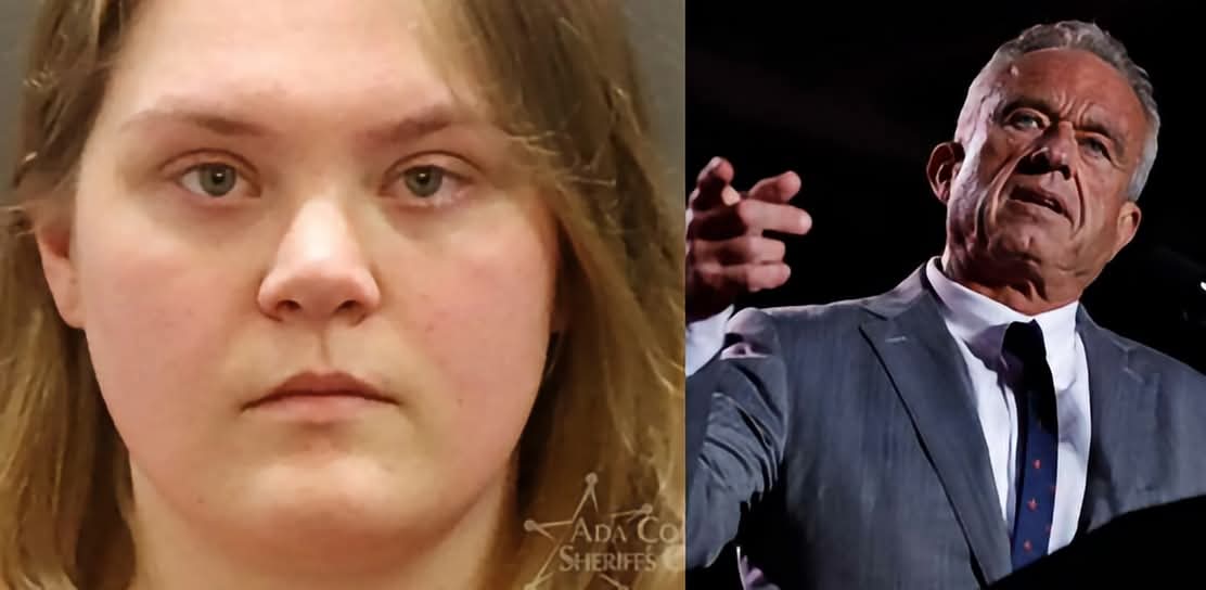 DougWahl1's tweet photo. Andrea Shaw of Idaho became some what famous after telling RFKjr that vaccines killed her two children
 Now she has been arrested on murder charges... accused of suffocating her two kids. https://t.co/mTOv7Pm0hW