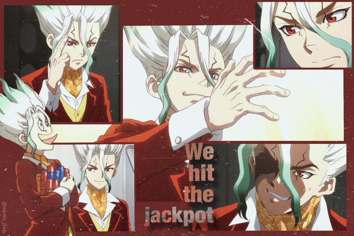 senku_daily's tweet photo. Happy 🎰 🎂  #dcst #senku https://t.co/hdGi49sNvl