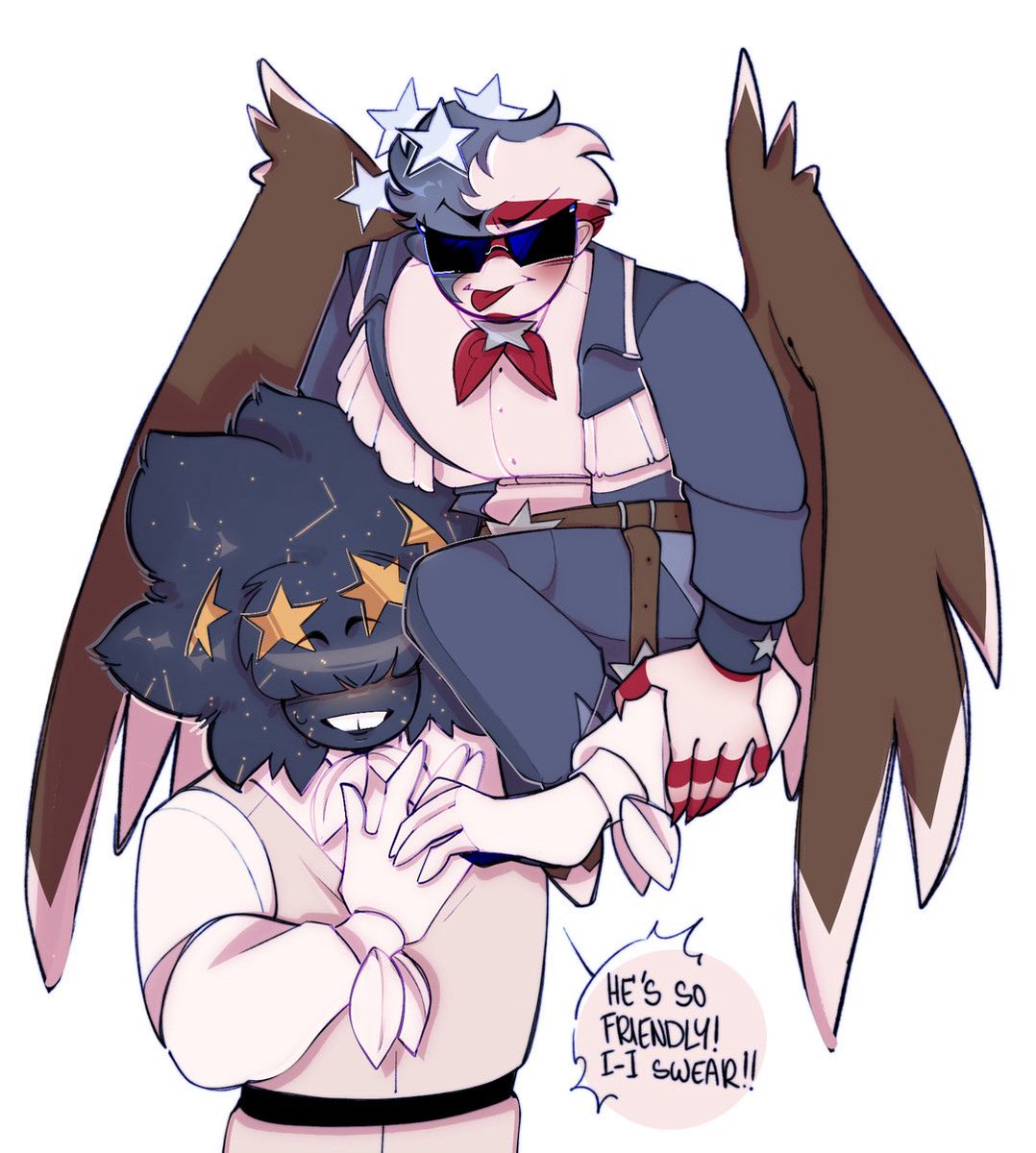 Sisu_Countries's tweet photo. These two are at it again 🤨
#countryhumans #countryhumanseu #countryhumansamerica #countryhumansusa https://t.co/7VGhBjgTDf