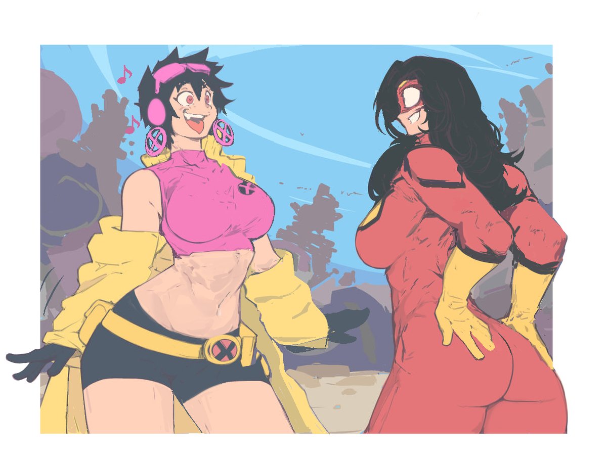 7_Passes's tweet photo. Jubilee and Spider-Woman -- Marvel https://t.co/9VmcNqweuV