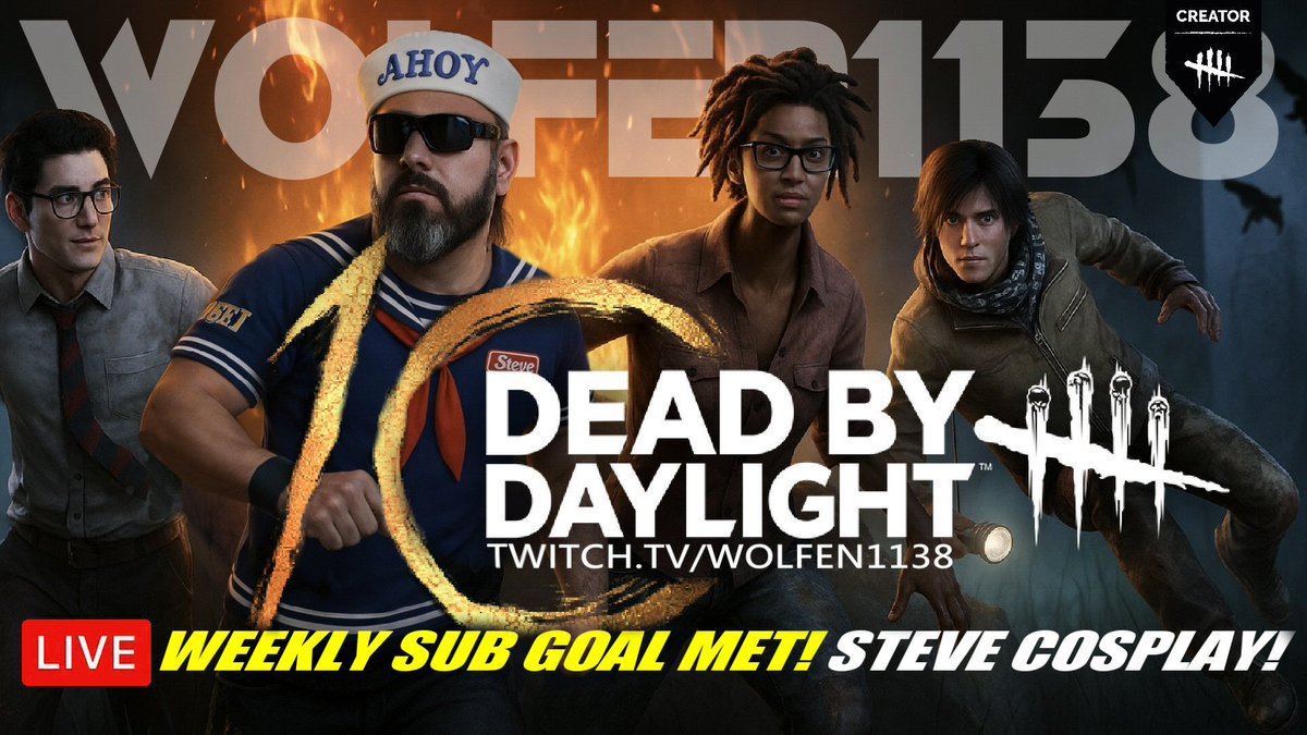 Wolfen1138's tweet photo. 🔔 WE ARE LIVE ★ DEAD BY DAYLIGHT!
#dbd #dbdcreator #wolfen1138 https://t.co/KODhC8EytA