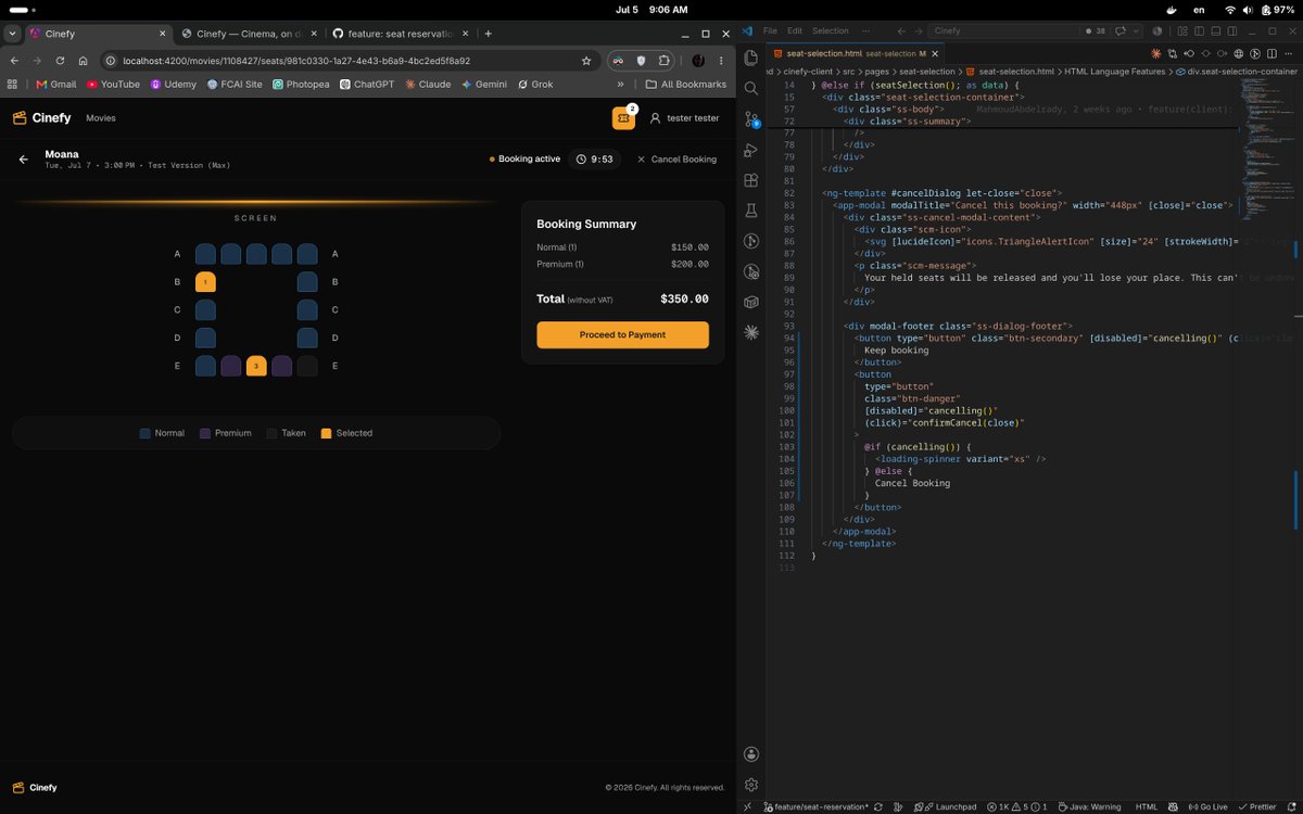 m4hdevil's tweet photo. Day 4

قربت اخلص ال booking flow في Cinefy
راجعت ال creational design patterns
خلصت مسائل ال two pointers من ال blind 75 على neetcode
قدمت على 26 وظيفة وكلهم طالبين seniors .. واضح ان السنتين خبرة راح عليهم ياما هشيفت من الجافا https://t.co/4d9QawGAke