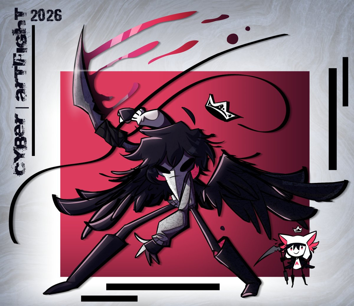 funy_fire's tweet photo. Some artfight attacks  which I was super happy with : ))

(Characters by @Cyber_Crows  and @lenondenonn go follow them plspls)
#artfight #digitalartㅤㅤㅤㅤ https://t.co/I1RaO4FfC0