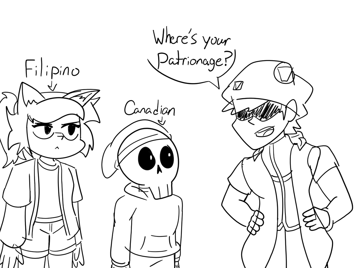 Caio_Soul_7's tweet photo. Bonus doodle with my non-American friends Nanners and @LZDigiArts https://t.co/hhHgmeRgeA