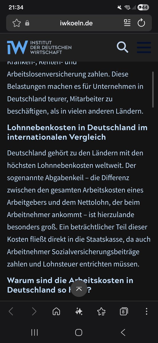 RealLeonMucha's tweet photo. @HououinKyouma93 @ginediezweite Die Lohnnebenkosten sind aber das problem nicht der Lohn. https://t.co/QEv6mamd1l