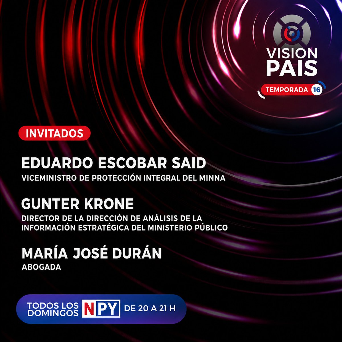 Vision_Pais_py's tweet photo. 🚨 Hoy en Visión País abordamos un tema sensible y urgente: Niños y niñas víctimas de abuso sexual.
Te esperamos a las 20:00 hrs por NPY para reflexionar juntos sobre esta realidad que exige conciencia y acción.
#VisiónPaís #NPY #Infancia #NoAlAbuso https://t.co/7gNeIjnS0k