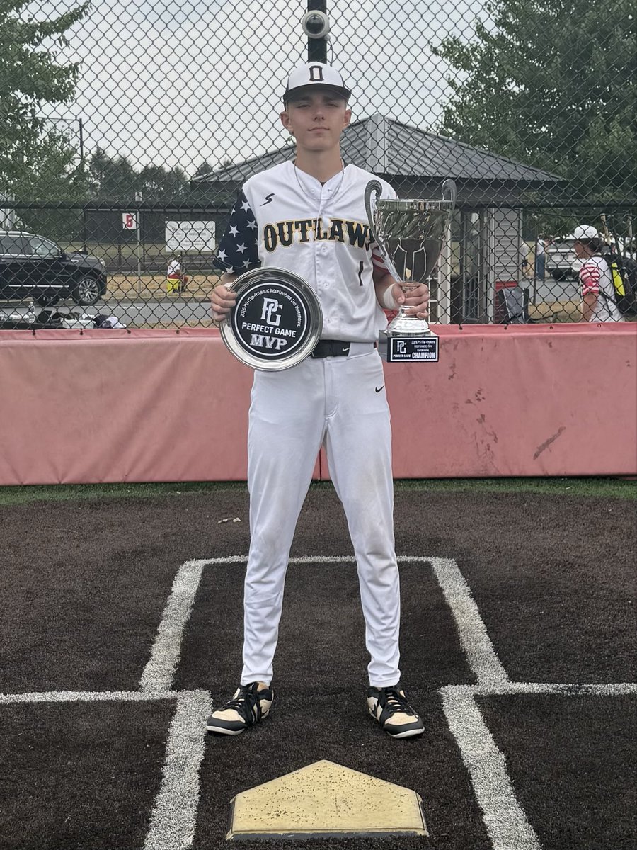 Channing_W11's tweet photo. Another Great Tournament Win for the Keyser Outlaws at the 2026 PG Mid Atlantic Independence Day Invitational In Hershey PA.

I am Honored to receive the MVP award for the tournament. https://t.co/kT9BE9rtJH