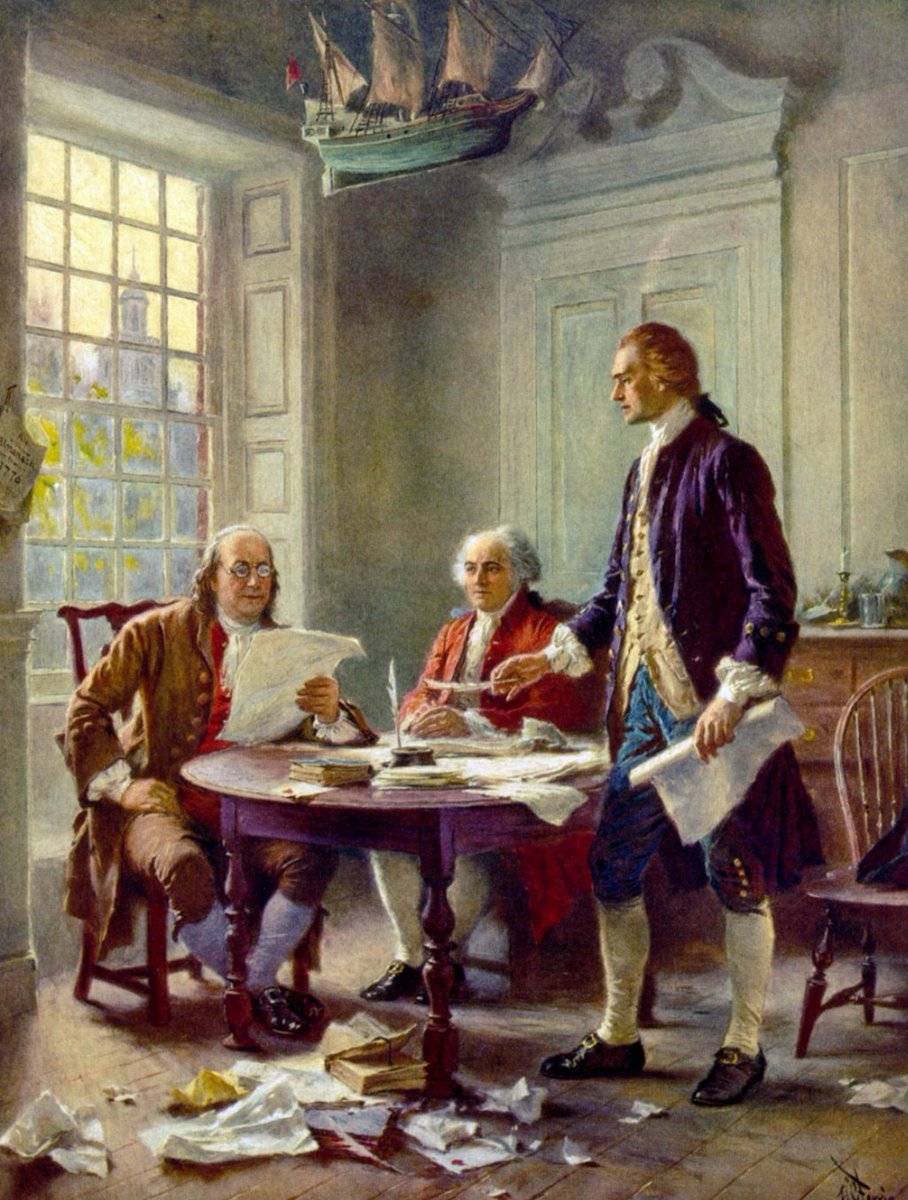 WeWillBeFree24's tweet photo. "America Isn't a Christian Nation" 

98% of the free population at this country's inception, were Christian. Not Judeo-Christian, Christian. European descended Americans. 

The Founding Fathers were only Christians, and Theistic Rationalists. 

Declaration Signers (56):
Episcopalian/Anglican 57% Congregationalist 23%
Presbyterian 21% 
-small numbers of Quakers, Catholics

Constitution signers (39): 
Episcopalian 54%
Presbyterians, Congregationalists, two Catholics.

Everything else is a revisionist lie, and a deep rooted attack on European Christians. They played the long game. They told you we are Judeo-Christians. We are not.