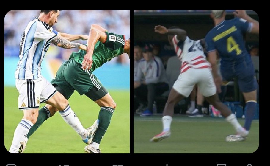ScorpTx's tweet photo. @Bonmatimessi Issue is @fifa doesn't GIVE any cards to Messi &amp; also overturned Ronaldos in 2025...
So cry more.
It was violation of VAR that gave red. https://t.co/bPjGr7znsW