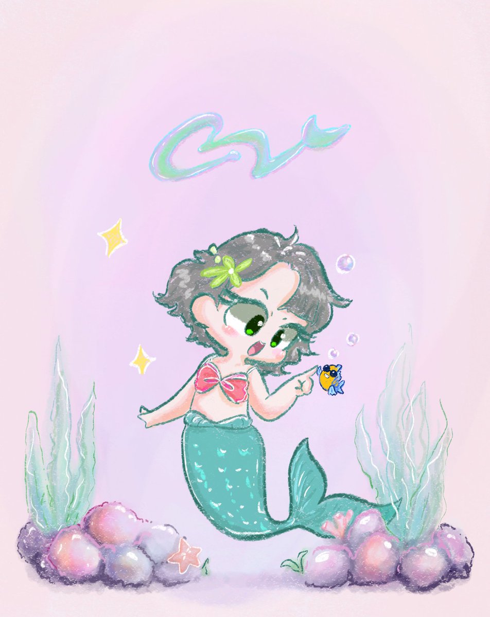 _BananaTaeng2_'s tweet photo. 🍏🧜🏻‍♀️💚🐠 https://t.co/89CUQPptN9