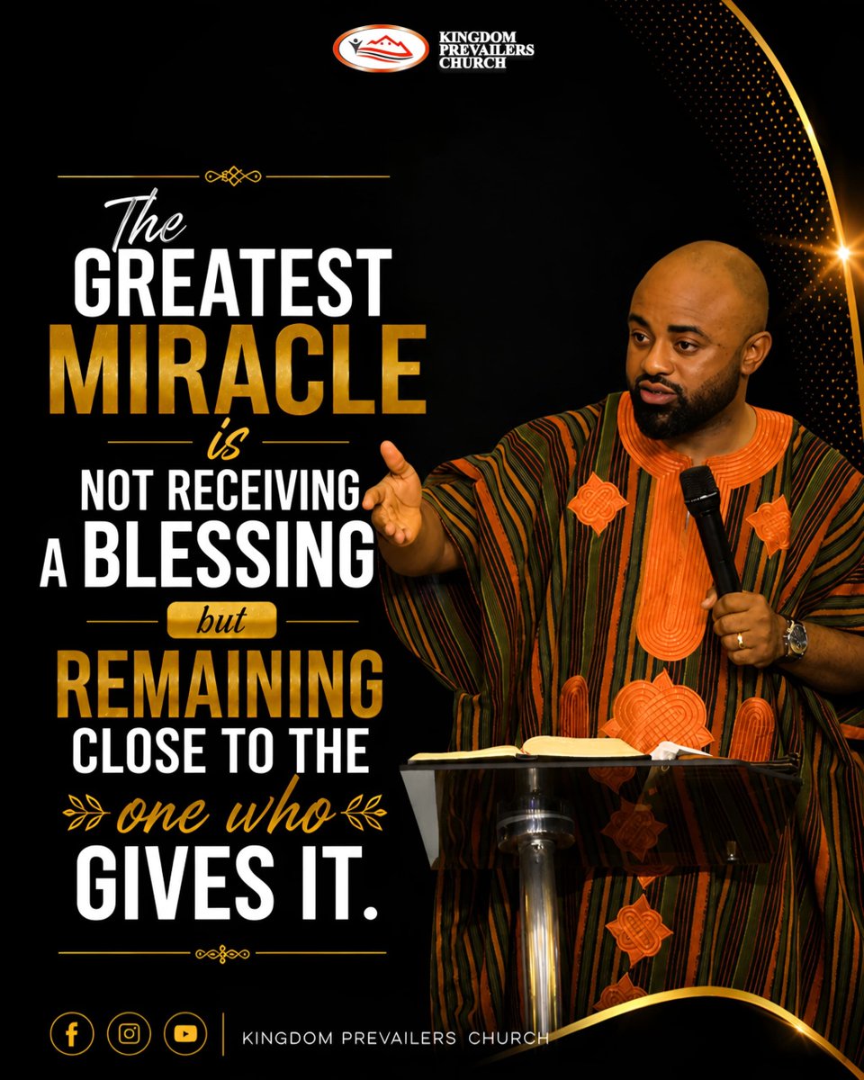 Pastormene's tweet photo. Some words are too powerful to be heard just once. Take a moment to reflect on this life-changing truth from today's Mid-Year Thanksgiving Service. 

#pastormene #kingdomprevailerschurch https://t.co/gL6kJOVXvz