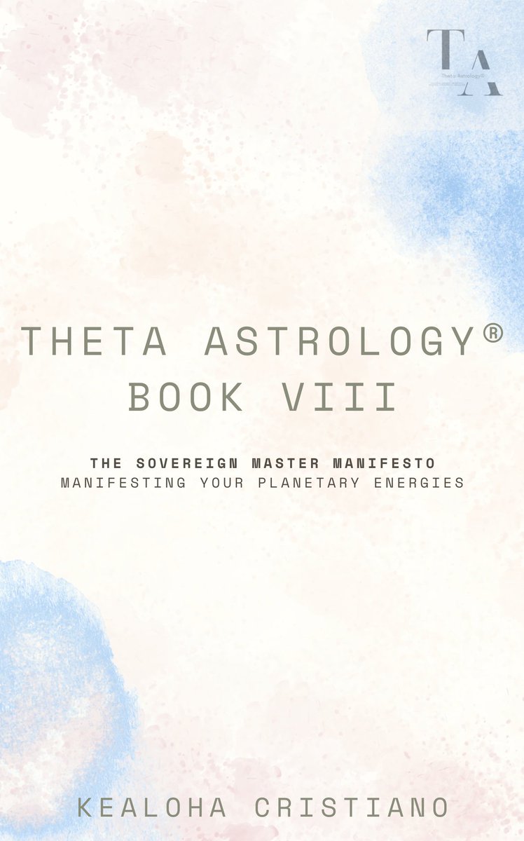 ThetaAstrology's tweet photo. Theta Astrology® - Book VIII: The Sovereign Master Manifesto - Manifesting Your Planetary Energies 

Paperback on Amazon
 https://t.co/i085MLjD17

Digital (ebook) on Google Play Books
https://t.co/HVgn111PX2

Theta Astrology® - Website - Shop
https://t.co/CLnMxunV7G

Awaken Your Highest Self and Architect Your Reality.

Your Natal Chart is not a record of your fate—it is the quantum blueprint of your absolute highest potential.
In the eighth book of the Theta Astrology® series, the boundaries between Psychological Astrology, Quantum Mechanics, and Subconscious Reprogramming dissolve. This book offers a revolutionary framework for radical Self-mastery, guiding you to merge the metaphysical power of the Law of Assumption with the specific planetary frequencies of your birth chart.
You are not here to fix yourself; you are here to shift your reality. By accessing Theta brainwave states and applying targeted energetic clearing protocols, you will permanently rewire inherited paradigms of lack, heal ancestral trauma, and expand your capacity to manifest boundless health, wealth, and conscious relationships.

Inside this comprehensive guide, you will discover:

- The Law of Assumption & Quantum Jumping: Master the state akin to sleep to impress your subconscious mind and collapse time between you and your desires.
- Deep Ancestral Clearing: Step-by-step regressions to identify and eradicate the financial, emotional, and energetic blocks inherited from your maternal and paternal lineages.
- The Highest Self Activation: Move beyond the "Higher Self" and learn how to physically embody the ultimate expression of your Natal Chart.
- Energetic Architecture: Practical tools including The Blessed Ball of Light, The Circle of Mana, and the Sovereign Master Installation Script to protect, program, and project your new reality.
- Cosmic Integration: Advanced techniques for pairing Reiki, energy work, and frequency expansion directly with your planetary alignments and astrological houses.

Step out of the loop of familiar limitation. Learn to navigate the quantum field, command your subconscious, and live as the Sovereign Master of your own design.