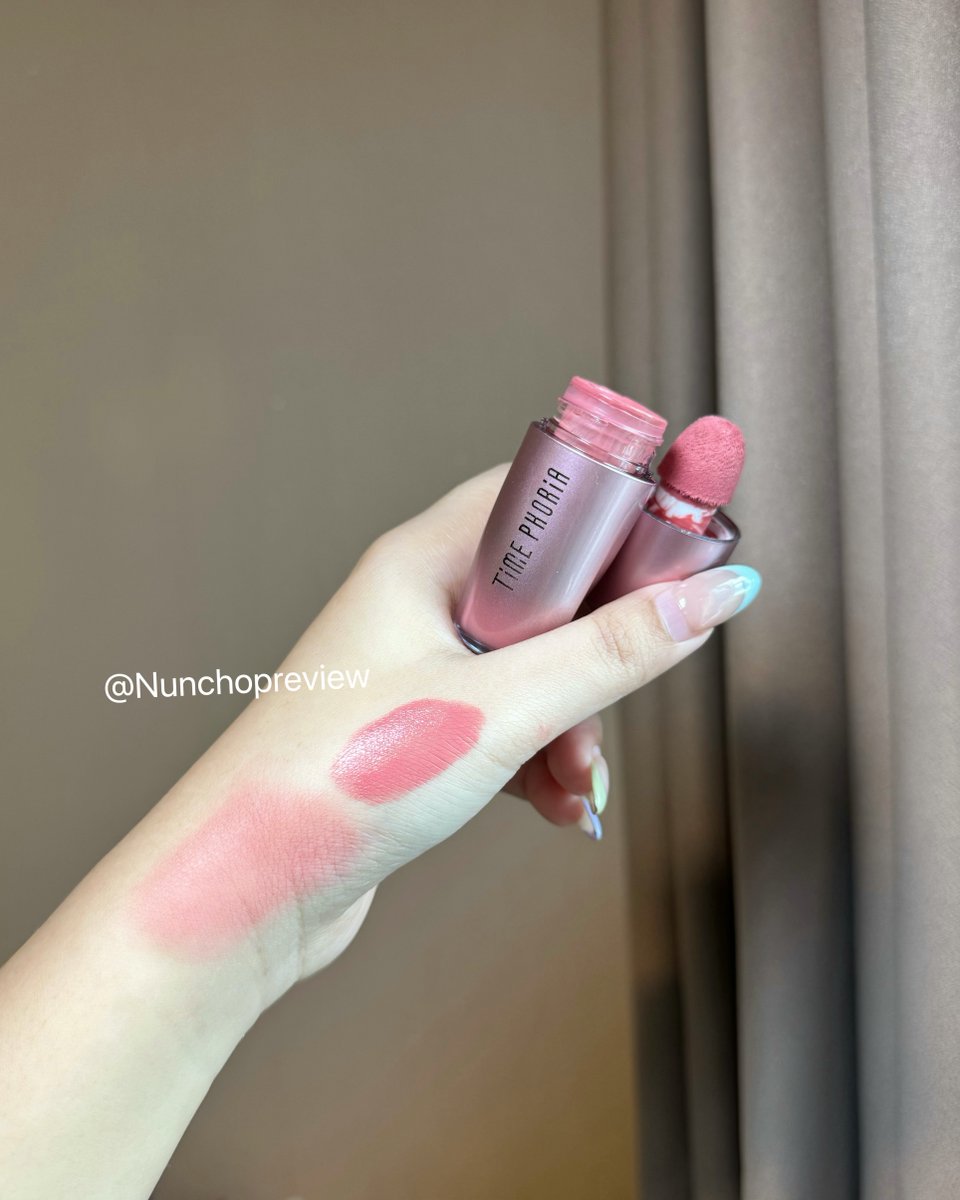 Nunchopreview's tweet photo. ลิควิดบลัช Time Phoria เบอร์ 09 นี่ให้นะ สีน่ารักมากกกแล้วชีบางเบา เกลี่ยง่าย สีชัด ที่สำคัญคือเอาอยู่ทั้งวันน เริ่ดด