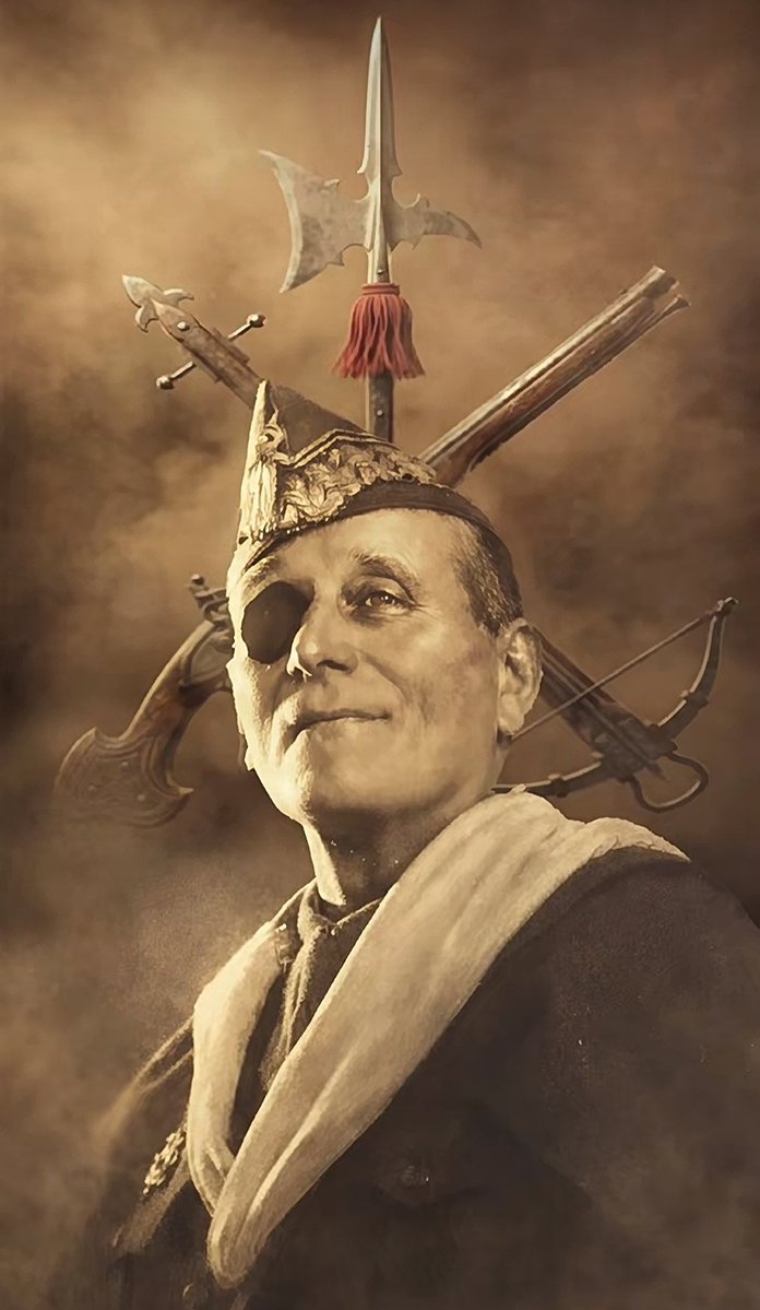 Sweet_Dreams72's tweet photo. Hoy 05/07/2026, hace 147 años que nacía en #LaCoruña, el #Fundador de La Legion Española.

#GENERAL D. JOSÉ MILLÁN ASTRAY Y TERREROS. 
Feliz Cumpleaños al V Tercio, General 🇪🇦☠️💚

En Toledo nació tu arma, en Marruecos fragó tu Legión
en tu pecho llevas España.... https://t.co/V94SYqhZjf