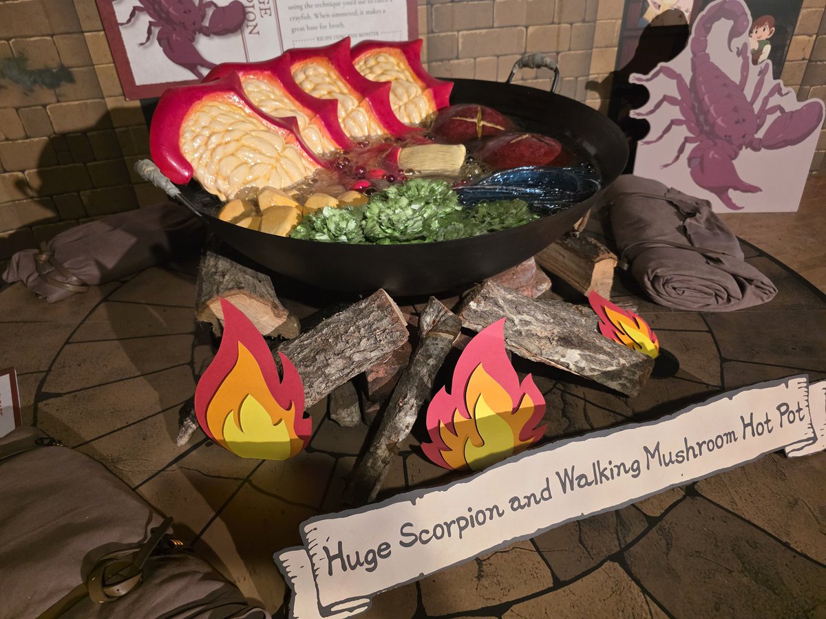 W10002's tweet photo. The Ryoko Kui Exhibit in the Arts District near Little Tokyo in LA is fantastic! Especially for any Dungeon Meshi fans.

#DeliciousInDungeonLA https://t.co/lYt6J80t6i