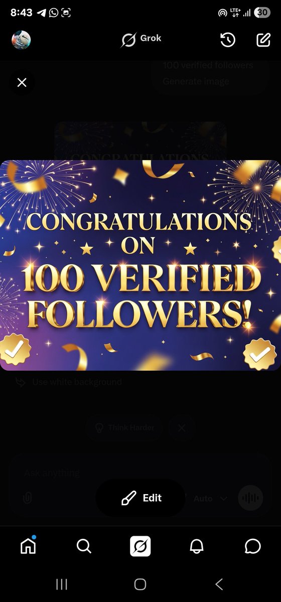 Iam_dannychris's tweet photo. Became serious on X 2 days ago, and I just hit 100 verified followers 

Thanks for the follows, guys.
God bless you all !!! https://t.co/aQ8xmU4jZj