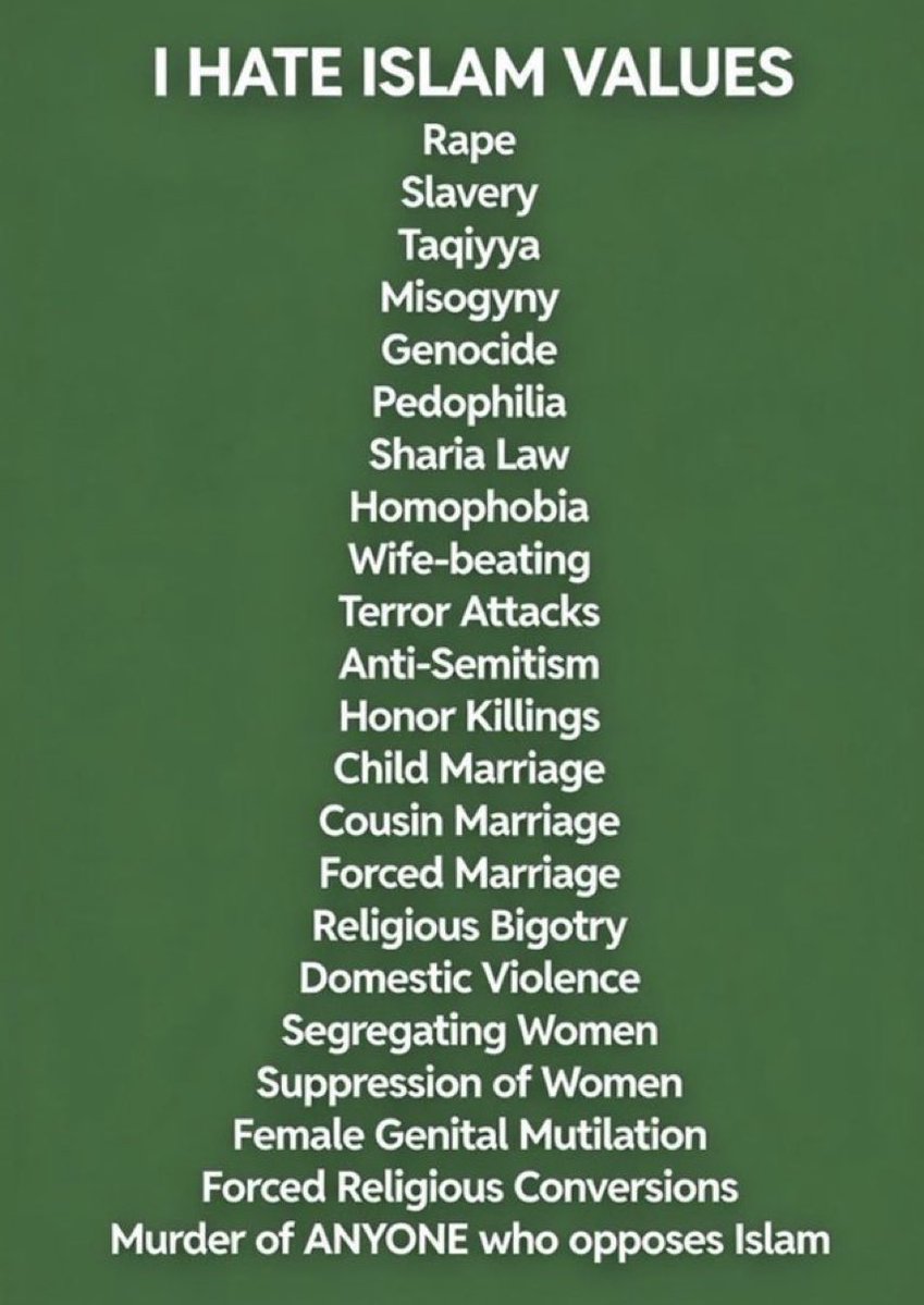 ProudElephant's tweet photo. Islam is not compatible with American values!! https://t.co/kPi3YoP74B