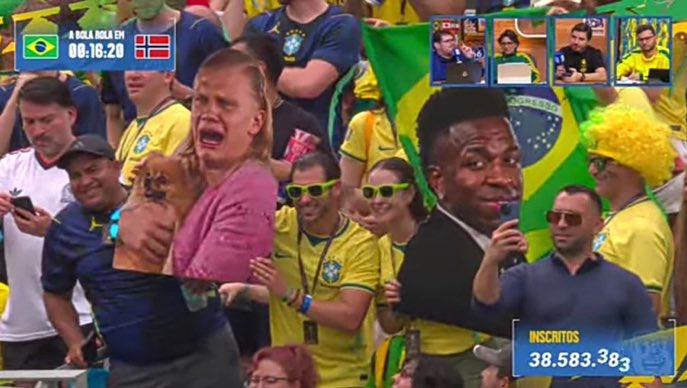 thwmandalorian's tweet photo. TÔ PASSANDO MAL QUE LEVARAM ELES GIGANTES DE AS BRANQUELAS #BRAxNOR https://t.co/b9jHfTSw6Z