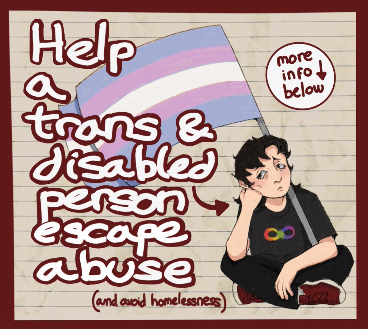 IMMORTALIDlOT's tweet photo. Hello everyone,
This may come as a bit of a surprise for the ppl that've been following me for a while, but I feel like this is my last attempt at actually escaping after years of abuse. 
I need your help doing so.
PLEASE 🔁+📥 if you can, anything helps.
https://t.co/sjpkxAXOfv https://t.co/CAepMlApvi