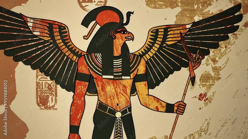 gangatoday1's tweet photo. For example, in this image, you'll note the external control structures hovering above the head. (EFM)

The "serpent" from the forehead which is and internal/external field structure that most people call "the third eye". (IFM/EFM)

The rear radiance (a spacetime interference pattern) from the rear external (EFM) structures affixed to their back of the body.

This art depicts as "wings" but they aren't. They are just the outflow of "biofield" "energy" from the central biological container as it replenishes the outer field.

These are all outside the realm of standard Human experience.

This is why you can have these kinds of art pieces put plainly on full display and regular uninformed people have no real clue what is in plainview right in front of them.

And people who don't know any better, will take it and form secondary art which depicts such things without actually knowing what the original was actually about or trying to depict.

(Also, the artist is usually not the experiencer...somethings get lost in translation, either intentionally or unintentionally. If someone wanted to keep a secret (or make "a secret society"), they simply need to make things which others with connections to the NHI or UT would recognize but people with normal backgrounds would not.)

That's how myths are born.