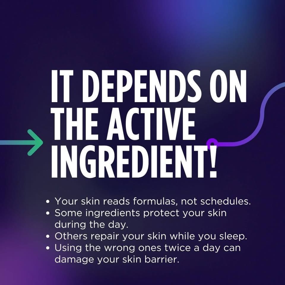 Web3Eniola's tweet photo. 🧴 Can you use serum twice a day? It depends!

Your skin cares about ingredients, not timing.

☀️ *AM*: Vitamin C 🛡️, Hyaluronic Acid 💦  
🌙 *PM*: Retinol, AHA, BHA 🎭 _makes skin sun sensitive_

DM us your skin concerns and we’ll help you glow ✨  
Follow: *@auracare* https://t.co/unJ3jVQHRK