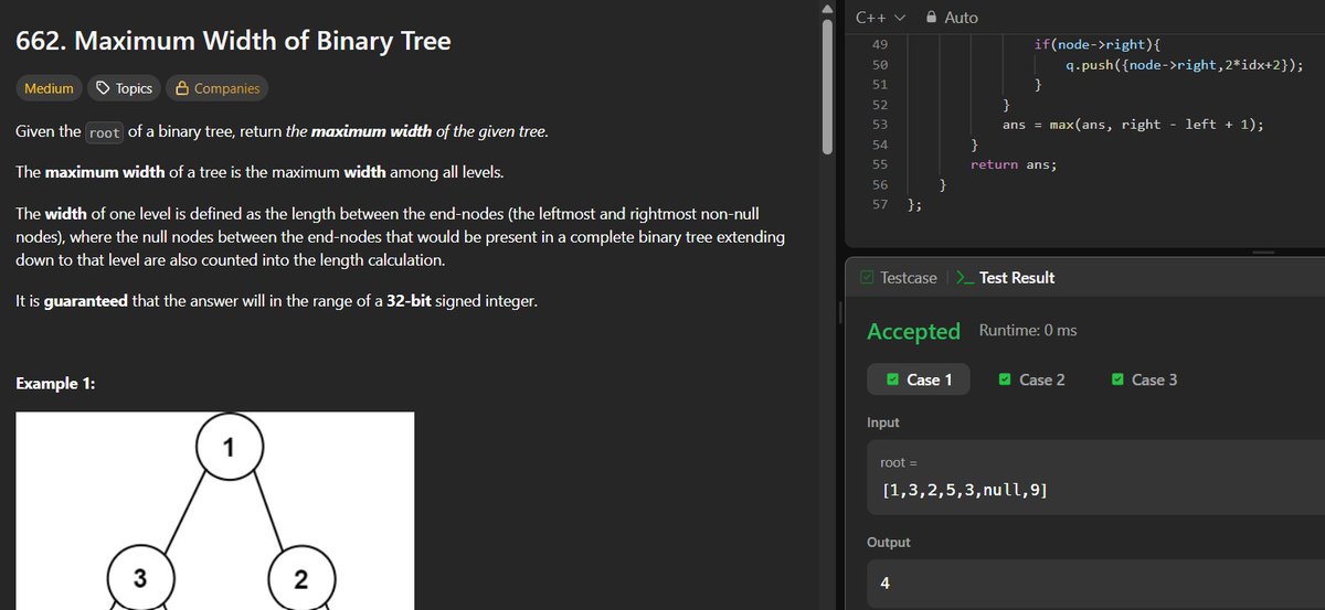lil_meee15's tweet photo. 📅 Day 35 - #SDESheetChallenge

✅ Solved today's potd: number of paths with max score, and ✅ revised 4 binary tree problems🌱

@striver_79  

@takeUforward_ https://t.co/nY6qy8mJvi