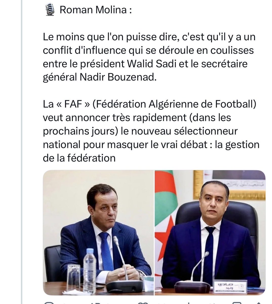 aissa2225's tweet photo. @dzpatriotsFR @YouTube La trahison c’est nadir bouzned c’est lui qui a saboté la fédération https://t.co/ywtJErpd6k