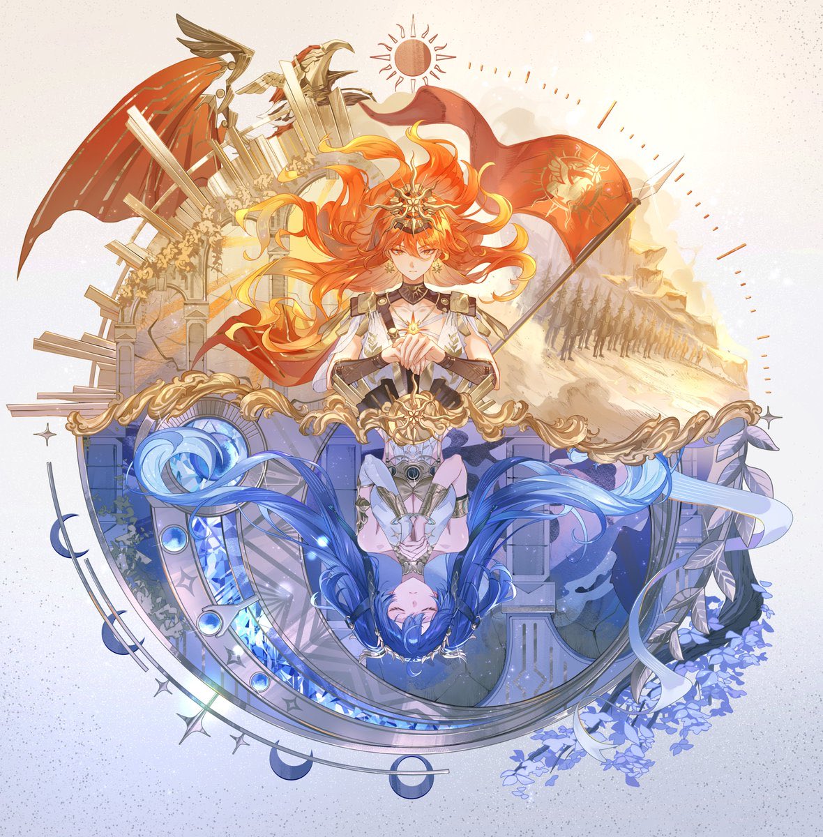 arv1x_'s tweet photo. The strongest yuri art of today vs the strongest yuri art in history https://t.co/6OQH5pLDrZ