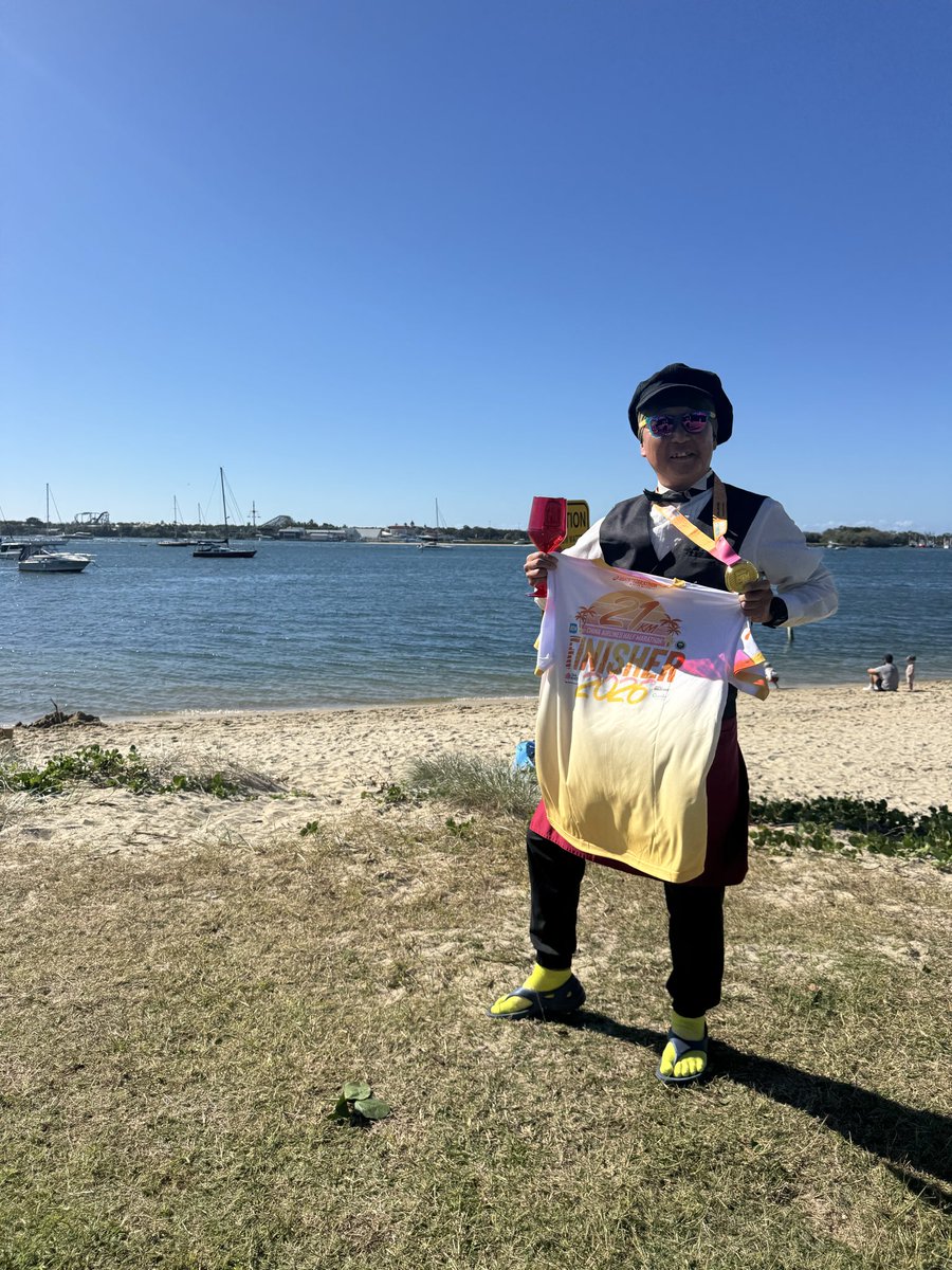 SomuKen's tweet photo. Gold Coast Marathon 2026
ハーフとフルの完走で、Double 63.3km達成
2023年以来2回目です
#SomuKen 
#LiveRunApp https://t.co/XnYf4CWs7I
