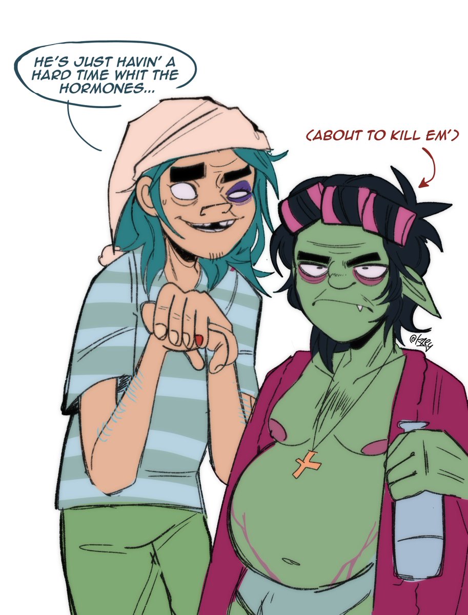 KiraMy_Bb's tweet photo. "I need to see Cracker Island mpreg Murdoc pls" -> como chingan #2doc #gtwt 
https://t.co/lsA60apPMj https://t.co/6iwHSEgJqD