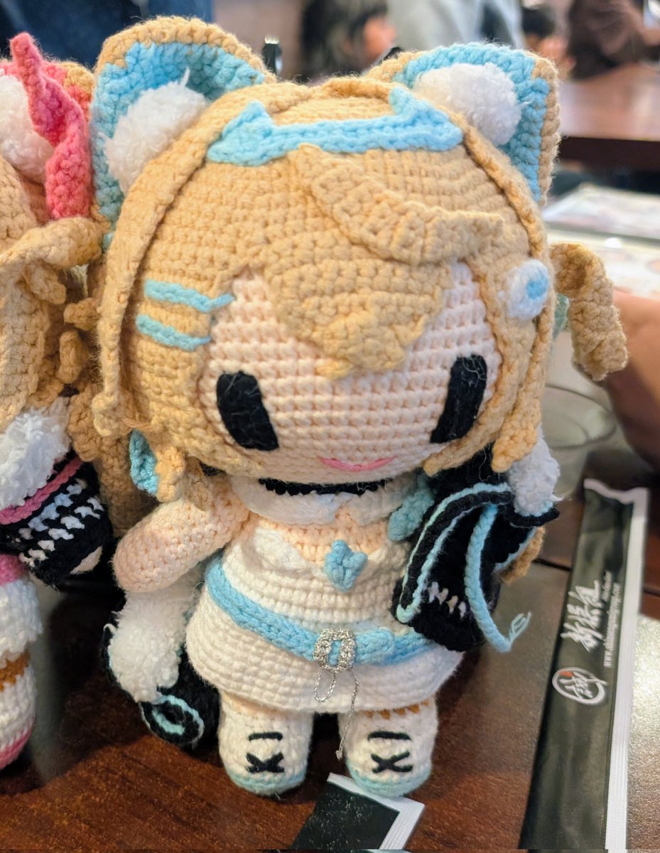 neoadonis's tweet photo. Help me find this crochet Fuwawa plushie, please!

I lost it at Anime Expo on Friday around 3pm somewhere in the South Hall or outside the inner gates. Maybe it dropped off my bag or was somehow snagged.

If you've seen it, please DM me or reply here! #AX2026 #AnimeExpo https://t.co/TFJUd5XFVn