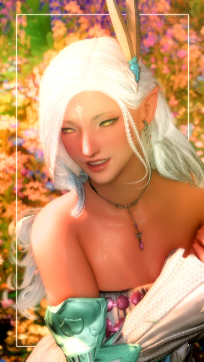 SurelyRadiant's tweet photo. Caught between wildflowers and wonder~ ☀️

#gpose ✦ #gposers ✦ #EorzeaPhotos ✦ #midlander https://t.co/mRVeIJkXXa
