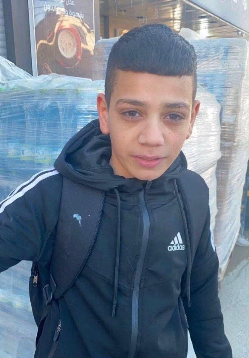 TheCradleMedia's tweet photo. Israeli occupation forces shot and killed Palestinian child Walid Nidal Abu Sneineh and wounded two other children during a raid on the Qalandia refugee camp, north of occupied Jerusalem, Palestinian health authorities confirm. https://t.co/C2nIC46mv1