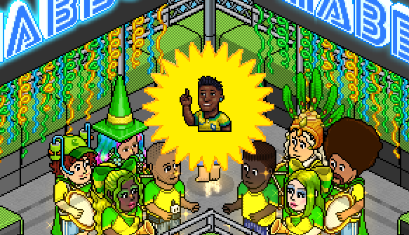 eubiancarms's tweet photo. 📌 INFOS

- O emblema já está disponível no quarto "[AeA] Torcida BRASIL"

- Puxe uma das alavancas do quarto ou fale uma das senhas abaixo para receber o emblema:

Baila, Vini!
RUMO AO HEXA
Todo mundo tenta, mas só o Brasil é penta!
Vai Brasil! https://t.co/IF1zcG6ezT