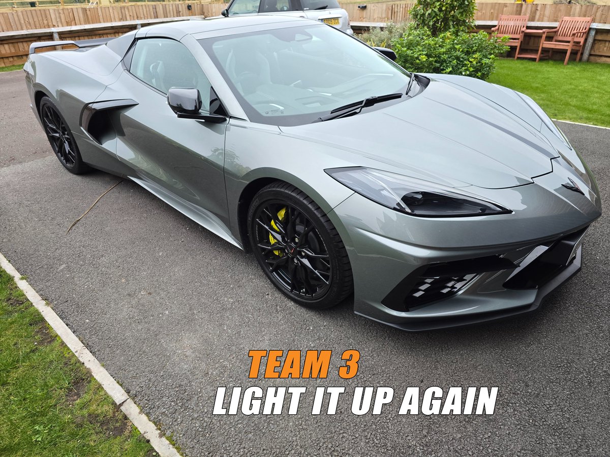 FunballRally's tweet photo. A special welcome to our 3rd team for 2027 from Northwich: Light It Up Again. This will be Damien's fourth rally on the trot with us! This time he'll be joined by his wife Louise. They'll be driving a stunning Chevrolet Corvette Stingray https://t.co/p3NSOsQ2gC