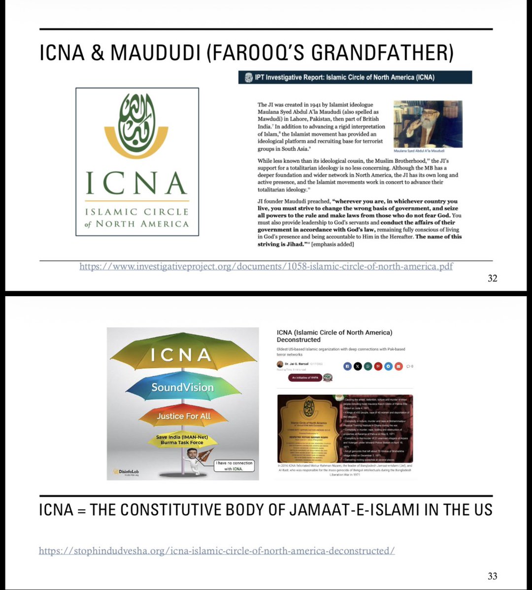 HollyKesler's tweet photo. At America’s 250th celebration in Washington DC, teams from https://t.co/DCDQb0Laqm were actively promoting materials and this should infuriate every American! 

https://t.co/DCDQb0Laqm is run by ICNA — the Islamic Circle of North America.
ICNA was founded in 1968 by South Asian activists tied to Jamaat-e-Islami (JI), the Islamist movement created in 1941 by Maulana Syed Abul A’la Maududi (who I refer to as ‘Farooq’s Grandfather’ in our reports)

According to the Investigative Project on Terrorism (IPT) report on ICNA:

“The JI was created in 1941 by Islamist ideologue Maulana Syed Abdul A’la Maududi… In addition to advancing a rigid interpretation of Islam, the Islamist movement has provided an ideological platform and recruiting base for terrorist groups in South Asia.”

Maududi himself preached:

“Wherever you are, in whichever country you live, you must strive to change the wrong basis of government, and seize all powers to the rule and make laws from those who do not fear God… The name of this striving is Jihad.”

ICNA is described as acting like the constitutive body of Jamaat-e-Islami in the US — an umbrella organization with deep connections to Pak-based networks.

This structure fits the pattern of strategic DAWAH used by movements like Jamaat-e-Islami and the Muslim Brotherhood: a long-term system of invitation, recruitment, and ideological expansion through charities, media, education, and outreach — building loyalty while advancing a totalitarian vision of governance under Islamic law.

Our team has documented ICNA extensively. You may review our three dossiers at https://t.co/gHWnxpySxR.

ICNA’s own recent post about the 250th anniversary:
https://t.co/5Z9SO33X1O

Same organization. 
Same network. 
Same ideology.
@georgenews
