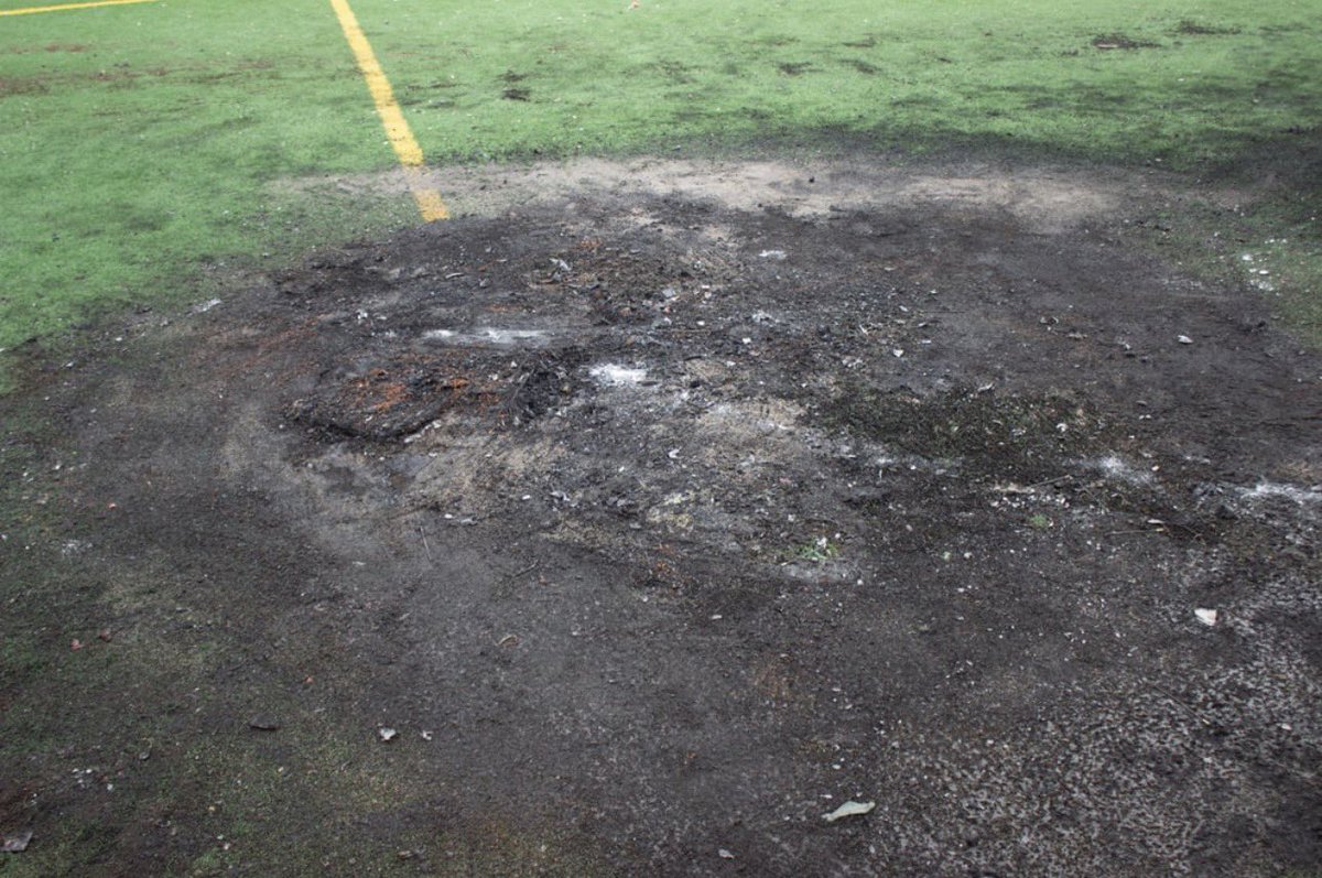SEATTLESUBMISS's tweet photo. Cal Anderson 4th of July Fire Aftermath #seattle https://t.co/fKJoBHa1gf