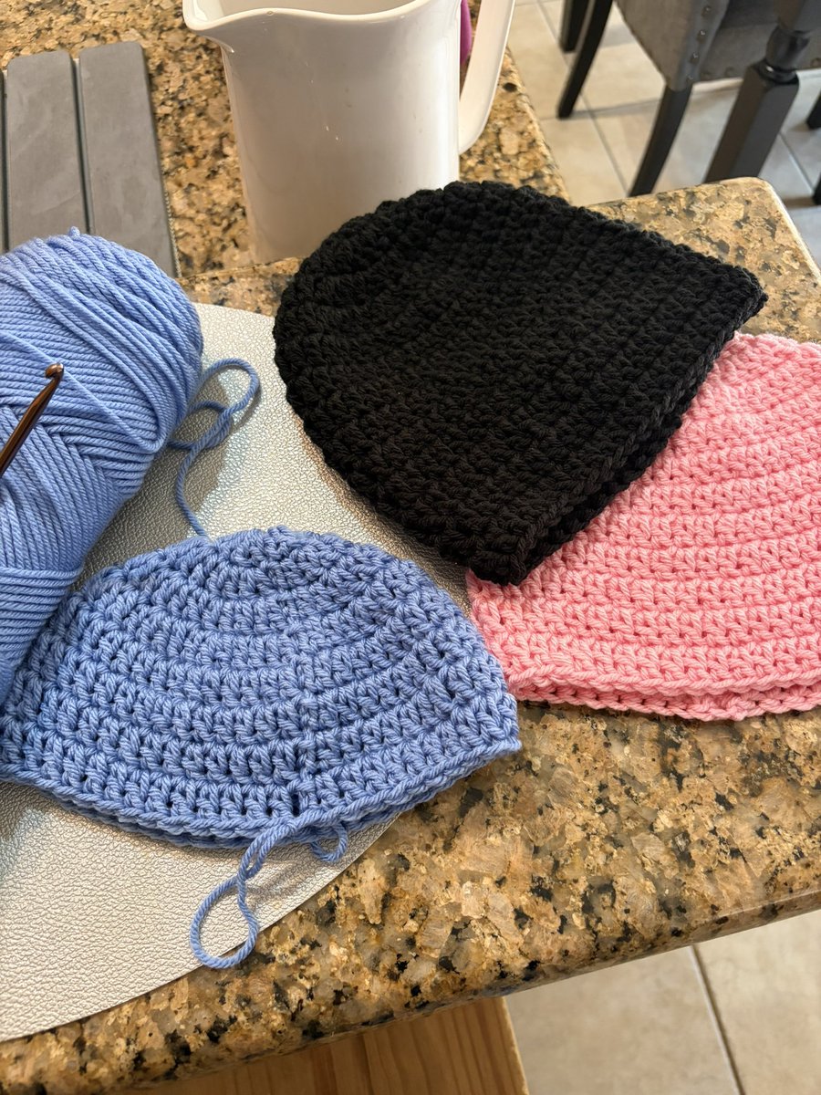 joypcoffee's tweet photo. Dropped off the beanies I had!
Making more.
#cancercenter https://t.co/x3XK12XrIy