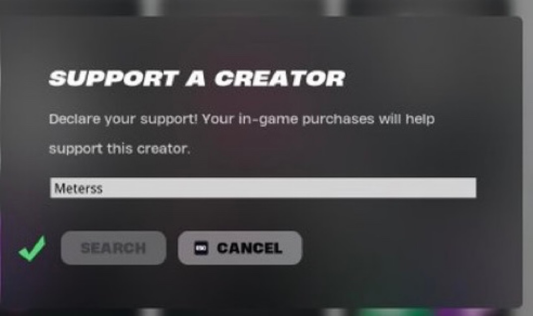 IAmMeters's tweet photo. If you are thinking about buying something from the Fortnite item shop please consider using my support a creator code Meterss please and thank you ๐๐ #ad #EpicPartner #supportacreator #fortnite https://t.co/QmJuRhDxmh