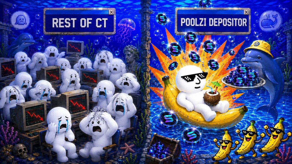 PoolziScheme's tweet photo. POV: you're watching your SOL rewards tick up every 10 minutes while everyone else is refreshing their portfolio hoping for a recovery.

https://t.co/MRJdEsvDwW https://t.co/CRMVO54XDC