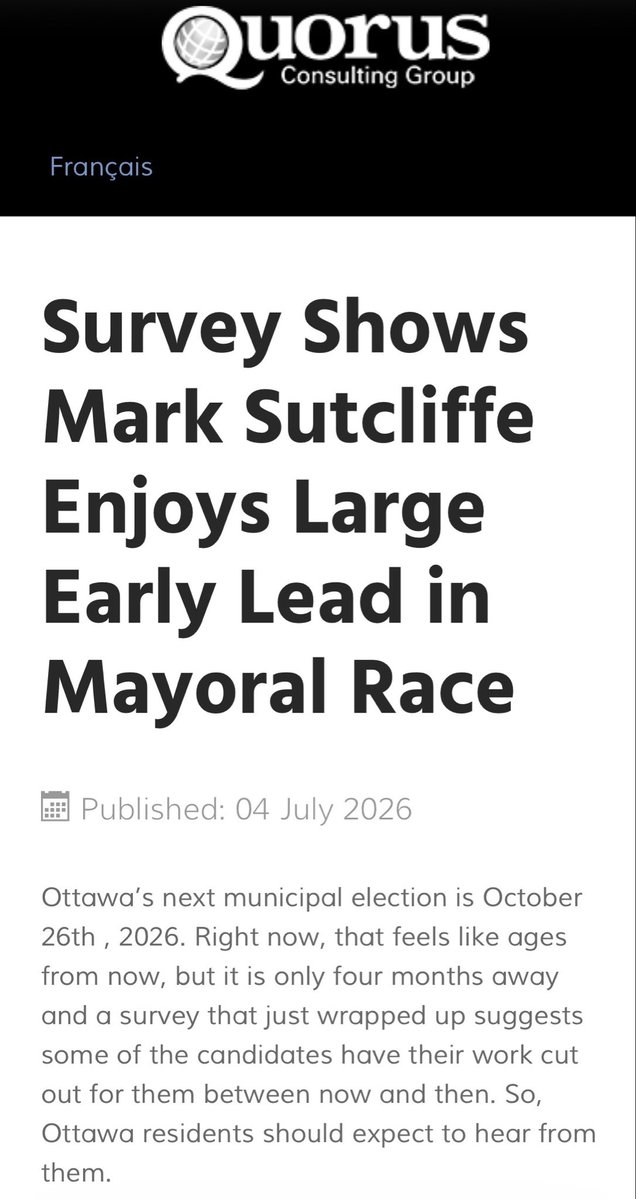 Brett__Byers's tweet photo. Among decided voters, Ottawa’s mayoral race is currently:

54% Sutcliffe
25% Leiper
13% Lawson
8% Saravanamuttoo

https://t.co/FTqm11is0J https://t.co/grmN3uLn9W