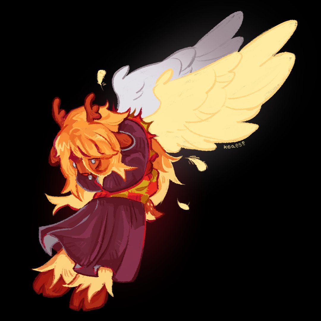 koa058's tweet photo. Tell me to grow wings... and lets fly out of this stupid town #deltarunespoilers #deltarune #noelleholiday https://t.co/gmBYoTuXOg