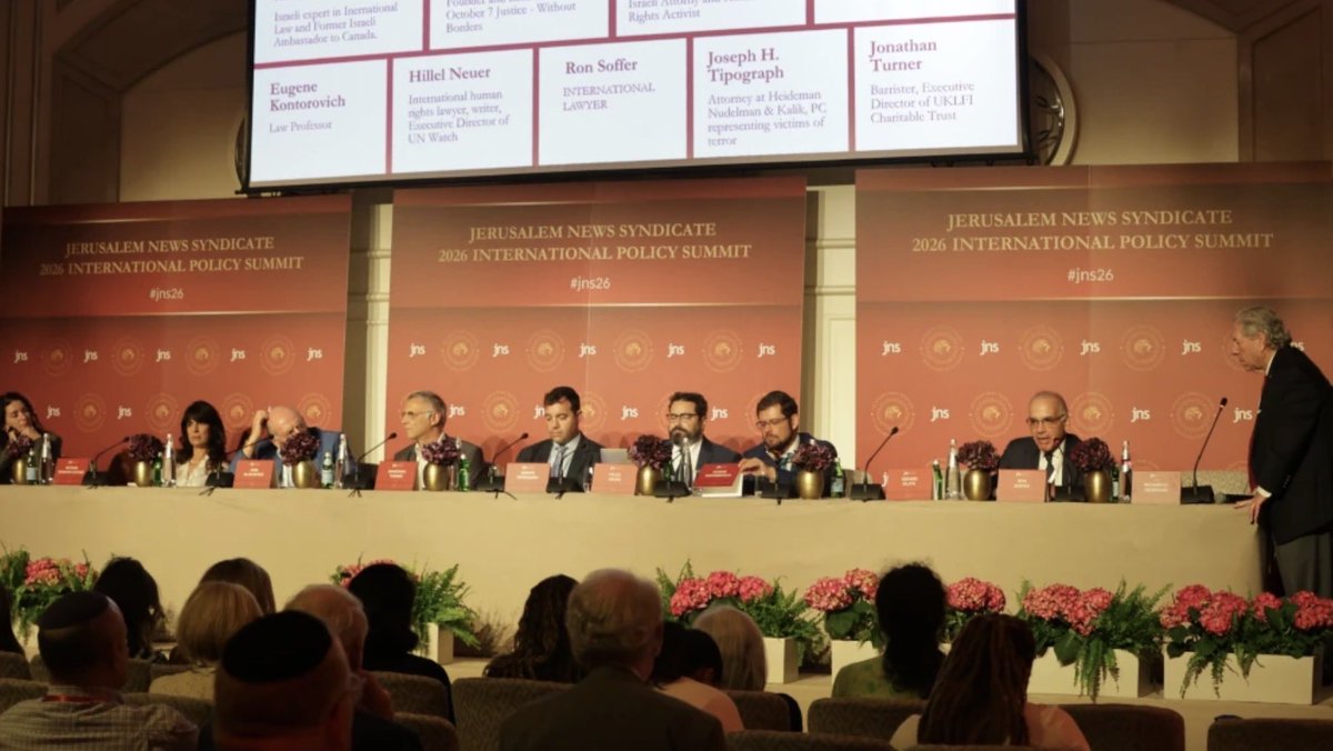 October7Justice's tweet photo. A court process without fairness is not justice and will not serve its purpose. 
At a @JNS_org panel, Att. @YaelVGvirsman stressed that victims must remain at the centre of international legal proceedings. 
Read more: https://t.co/8xP2BvWUtR https://t.co/tKuJeFC9UK