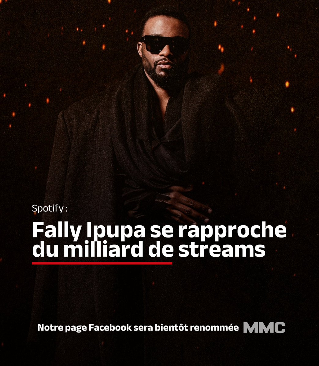 MMCrdc243's tweet photo. 🚨📊 @fallyipupa01 franchit un nouveau cap sur Spotify. La star congolaise totalise désormais 900M de streams sur la plateforme. 1/2 https://t.co/YVn1upcZOR