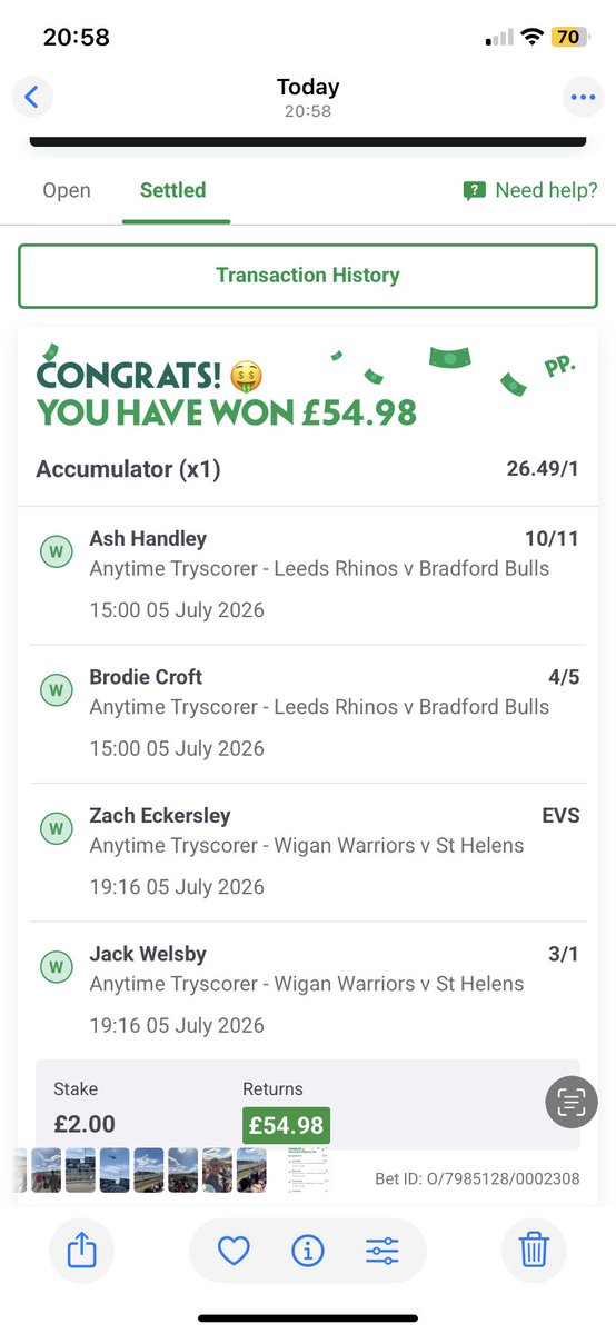 cracken14's tweet photo. #magicWKND nice little win and #wiganwarriors won, quite a good day. https://t.co/TevWJRZFGm