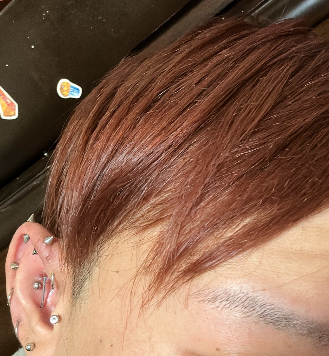 22_Minzai's tweet photo. 髪ピンクしたホイ https://t.co/o41BYqX684