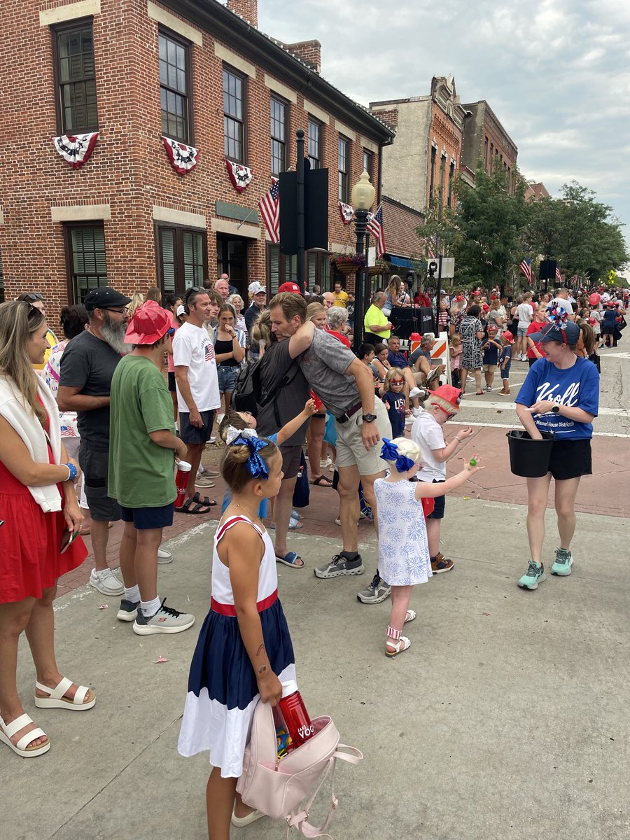 VoteJakeVogel's tweet photo. What a great weekend celebrating America! It was so awesome to see everybody across the district out celebrating Independence Day and the 250th birthday of our great country! 🇺🇸🎆 https://t.co/NPfKmQ4cto