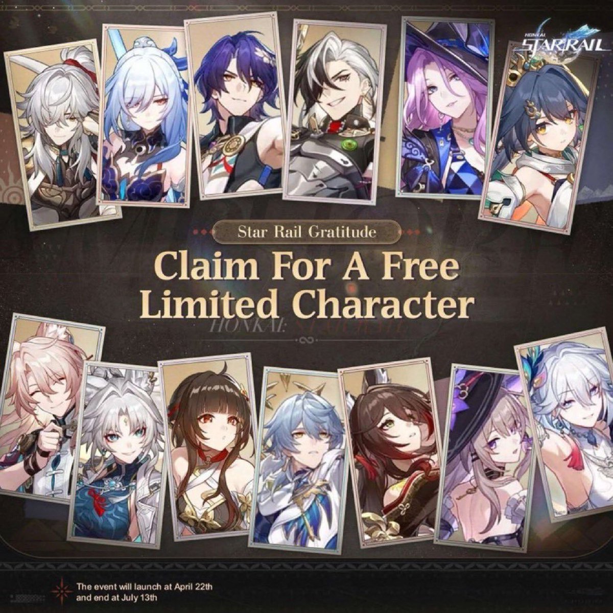 KeitaroTR's tweet photo. Para el próximo aniversario de HSR, ¿Qué personajes os gustaría poder reclamar como gratuito?

¡Solo puedes elegir a uno de todo el plantel! https://t.co/IKWpDHOIfO