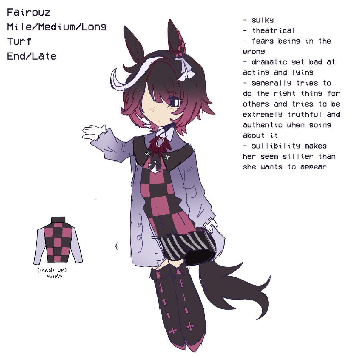 amekazes_'s tweet photo. my umamusume oc for artfight #umamusume #artfight #artfight2026 https://t.co/rlxcxvPAzk
