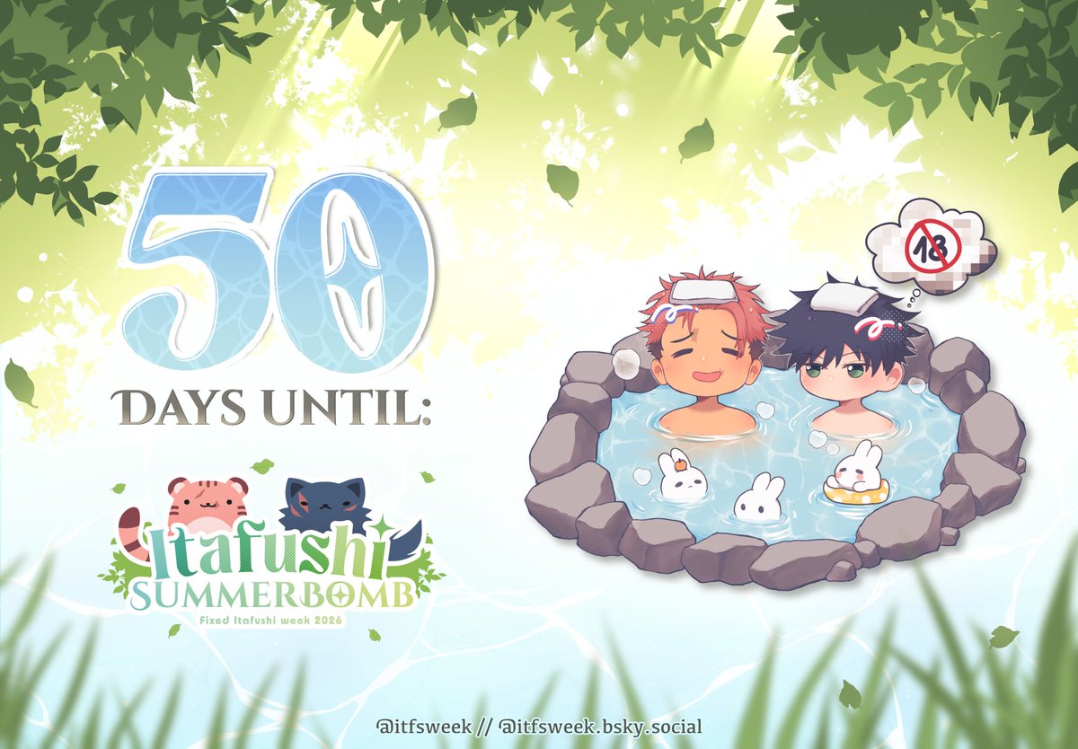 itfsweek's tweet photo. 🍃 We have 50 days left until #ITFSbomb2026 begins! 

We hope everyone is staying cool and safe this summer. 🧡💚 https://t.co/tGxlAZJB7n